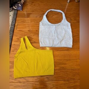 BUNDLE aerie/ American Eagle Ribbed Crop Tops Womens Size Medium